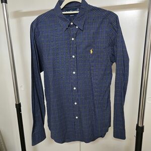 Ralph Lauren Men's Blue Checkered Shirt
